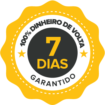 Garantia de 7 dias - 100% dinheiro de volta